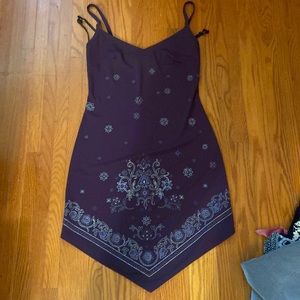 EUC plum colored summer dress size small Rampage